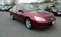 Price: $13999
Make: Honda
Model: Accord
Color: Red
Year: 2006
Mileage: 32685
This pristine Accord has only been driven 4000 miles by its previous owner. Have you ever seen the inside of a pre-owned car that looked new? You will be sincerely impressed at