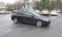 Price: $12995
Make: Honda
Model: Civic
Color: Black
Year: 2009
Mileage: 80696
Fresh Trade In, Clean Pics Coming!! This 2009 EX Sedan is still in MINT CONDITION and SHARP AS A TACK with it's ALLOY WHEELS, Rear Decklid SPOILER and POWER GLASS SUNROOF!!