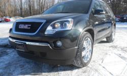 .
2010 GMC Acadia SLT2
$27995
Call (518) 213-5211 ext. 24
Knight Automotive Inc.
(518) 213-5211 ext. 24
383 Route 3,
Plattsburgh, NY 12901
Racy yet refined, this 2010 GMC Acadia practically sings Puccini. With a Gas V6 3.6L/220 engine powering this
