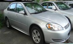 .
2012 Chevrolet Impala LS Sedan 4D
$13800
Call (518) 291-5578 ext. 86
Whiteman Chevrolet
(518) 291-5578 ext. 86
79-89 Dix Avenue,
Glens Falls, NY 12801
Clean Carfax! Our 2012 Chevrolet Impala LS is pretty well loaded including side-impact airbags, nice