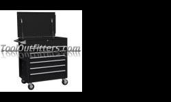 Sunex 8057BK SUN8057BK 6 Drawer Full Drawer Professional Duty Cart - Black
Features and Benefits:
Professional grade full drawer service cart
6 drawers and 1 lockable top bin
Full extension roller bearing drawer slides
Gas shocks raise and support the lid