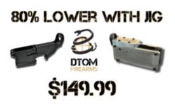 DTOM Firearms offers the highest quality AR-15 parts and accesories including:
80% Lowers and Jigs
Uppers
Barrels
Lower Parts Kits
Polymer80 Lowers
Rails
And Much More!!!!
Thanks Giving Special: 80% 7075 Lower and Jig Only $149.99
WWW.DTOMARMS.COM