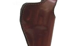 A versatile belt holster design that is hand molded for a custom-like fit. The unique belt loop allows the pistol or revolver to be carried in either a cross draw or strongside carry. It is ideally suited for hunters who carry long barreled revolvers.