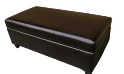 Brown Kylie Storage Ottoman Best Deals !
Brown Kylie Storage Ottoman
Â Best Deals !
Product Details :
Use this practical yet attractive Kylie Storage Bench in a bedroom, family room or anywhere in your home. The espresso wood finish and leather upholstery