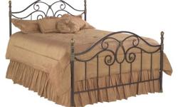 Cheap Autumn Brown Dynasty Bed - Queen For Sales !
Autumn Brown Dynasty Bed - Queen
Product Details :
Completely transform your bedroom into an elegant getaway with this exquisite dynasty bed. This lacquered-metal frame showcases ornate scroll work and