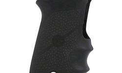 Fits: Ruger P93, P94. (Wraparound with finger grooves). Hogue rubber grips are molded from a durable synthetic rubber that is not spongy or tacky, but gives that soft recoil absorbing feel, without effecting accuracy. This modern rubber requires a