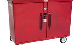 This Storagemaster rolling work bench provides convenient tool and equipment storage for mechanics, maintenance personnel and anyone needing their tools portable and secure in the workplace or garage. Security is provided by the Watchman III lock system.