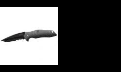 "
Kershaw 1835TBLKST Kuro - Tanto Black Serr
A modified tanto blade with partial serration is paired with textured, glass-filled nylon scales in this all-black beauty. Access the SpeedSafe assisted opening quickly and easily with an ambidextrous flipper.