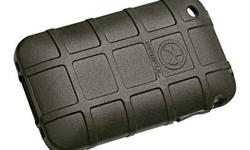 The Magpul Field Case for the iPhone 3G and 3GS* is a semi-rigid cover designed to provide basic protection in the field. Made from the same synthetic rubber as the original Magpul loop, the Field Case features PMAG-style ribs for added grip, snap-on