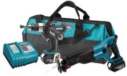 The Makita 18V LXT Lithium-Ion Cordless Two-Piece Combo Kit is built for the pro-user who demands Best in Class Lithium-Ion cordless tools for drilling, driving, hammer-drilling, cutting, and demolition, and more. Each tool is powered by Makita's 18V LXT