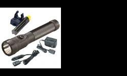 "
Streamlight 76132 PolyStinger LED 120V AC/DC - Black
The PolyStinger LED combines C4 LED technology with rechargeablilty generating the lowest operating costs of any flashlight made!
Specifications:
- Light output:
- High: Up to 24,000 candela (peak