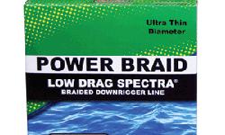 175lb TestLow Drag Premium Braided Downrigger Line200'Braided line offers the ultimate in strength, consistency and durability. Made with Premium Spectra Braided Downrigger line. Use of braided downrigger line helps combat electrolysis around your fishing