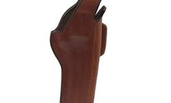 The original thumbsnap holster, designed by Bianchi more than 30 years ago, this holster design has proven itself for carrying long barreled revolvers in the field, and is equally adept in concealment applications. An integral steel-reinforced thumb snap