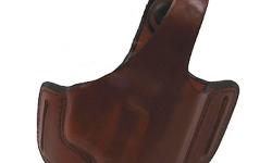 This compact holster features an open muzzle design, and widely spaced belts slots to hold the gun close to the body and high on the hip for excellent concealability. Features:- Dual belt slots for superior stability- Ultra high ride for comfort and