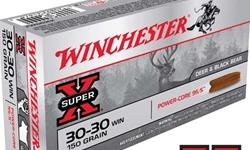 Winchester Super-X 30-30 Winchester, 150Gr Power Core 95/5 Lead Free - 20 Rounds. Today Super-X is made using precise manufacturing processes and the highest quality components to provide consistent, dependable performance that generations of shooters