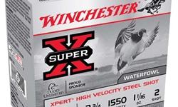 Winchester SuperX Xpert HV, 12Ga 2 3/4", 1 1/16oz #2 Steel Shot - 25 Rounds. The Winchester Xpert Hi-Velocity steel shotshells are value priced, high performance steel shotshells. The Xpert Hi Velocity loads deliver a sizzling velocity of up to 1550 fps